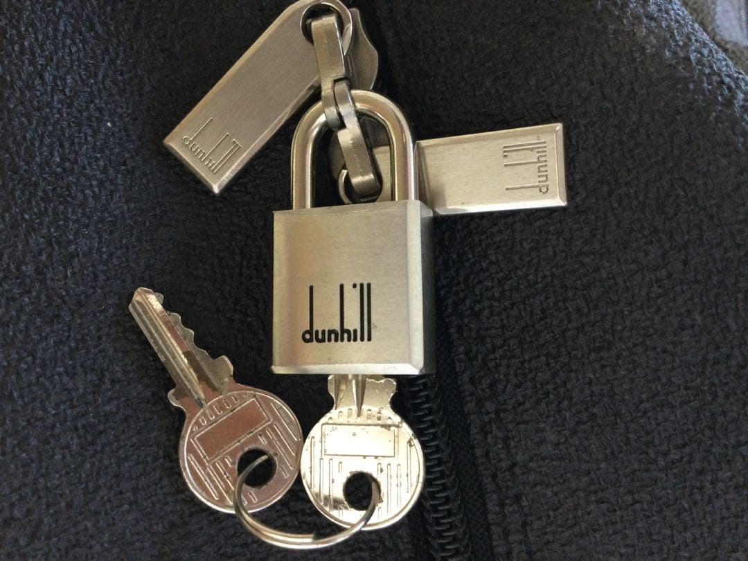 良品 Dunhill ダンヒル PVCレザー 鍵付2way ボストン バッグ