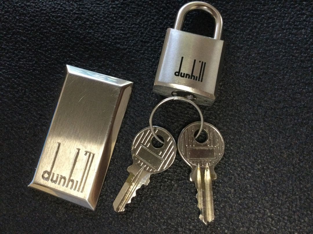 良品 Dunhill ダンヒル PVCレザー 鍵付2way ボストン バッグ