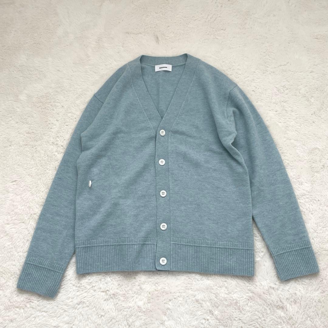 miesrohe ウール２ＷＡＹカシュクールニットカーデ　ライトブルー
