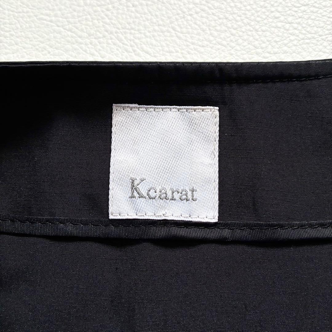 ◆極美品◆Kcarat◆大きいサイズ◆ノーカラースプリングロングコート◆黒◆3L