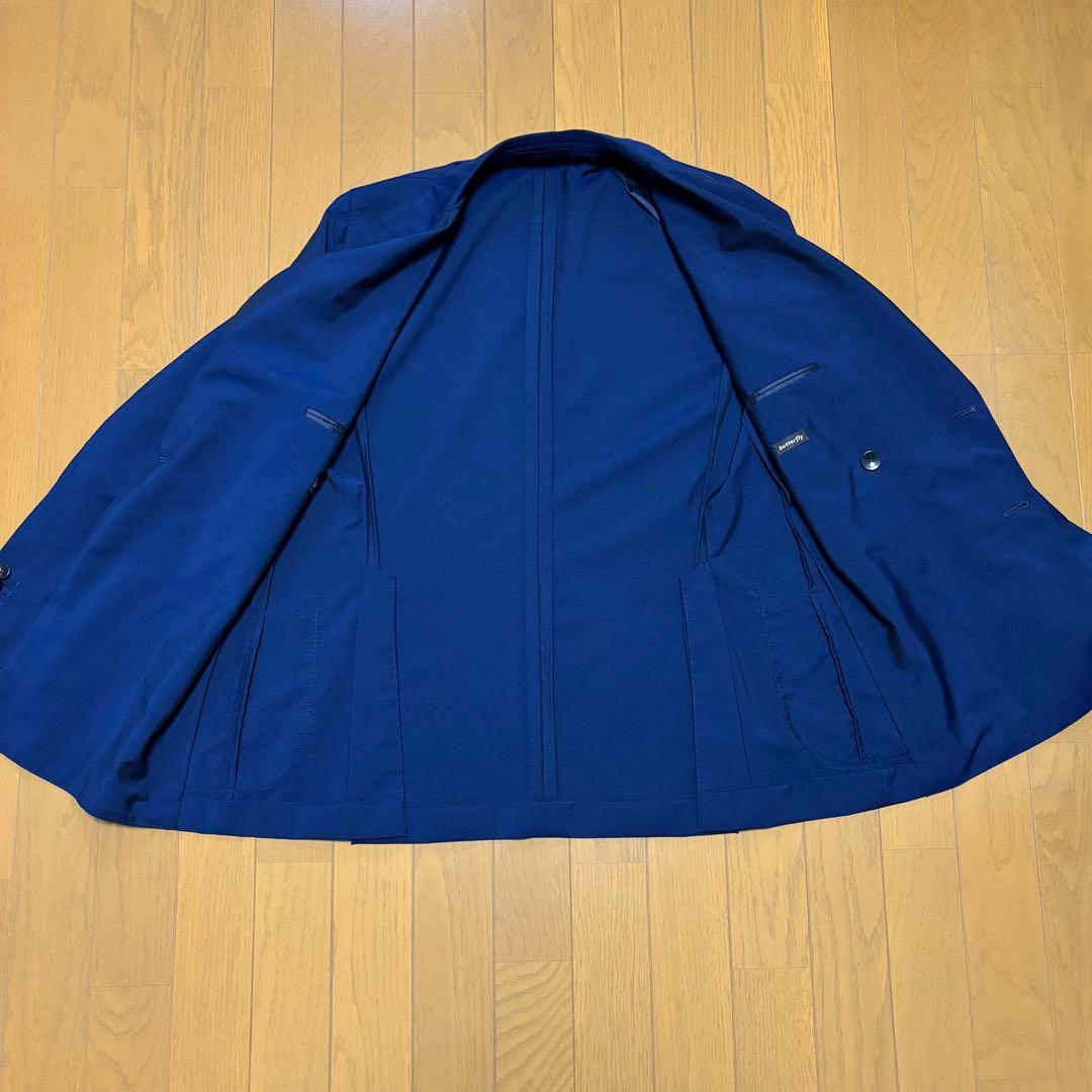 CARUSO カルーゾ バタフライ ダブル ネイビースーツ ワンプリーツ　46