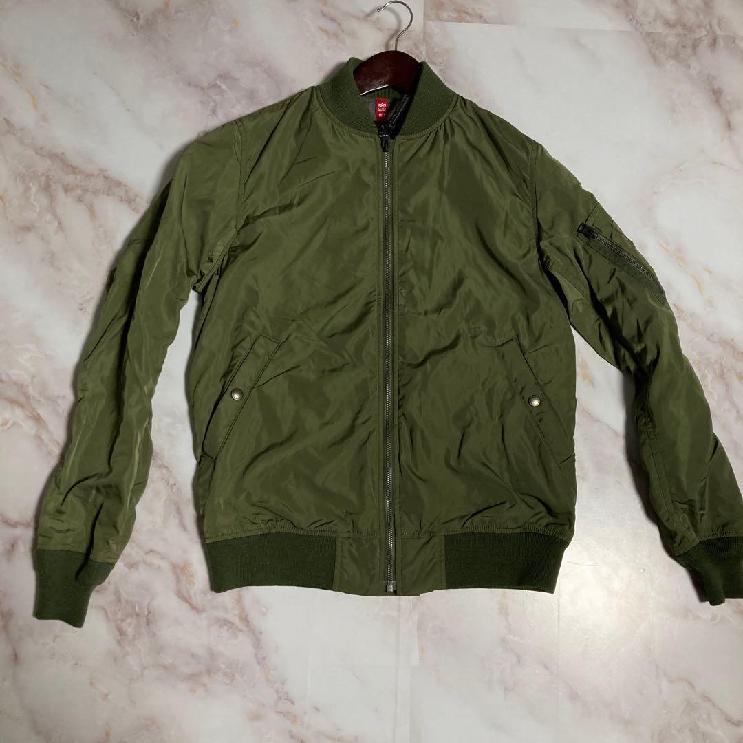 ALPHA INDUSTRIES MA-1 フライトジャケット カーキ L