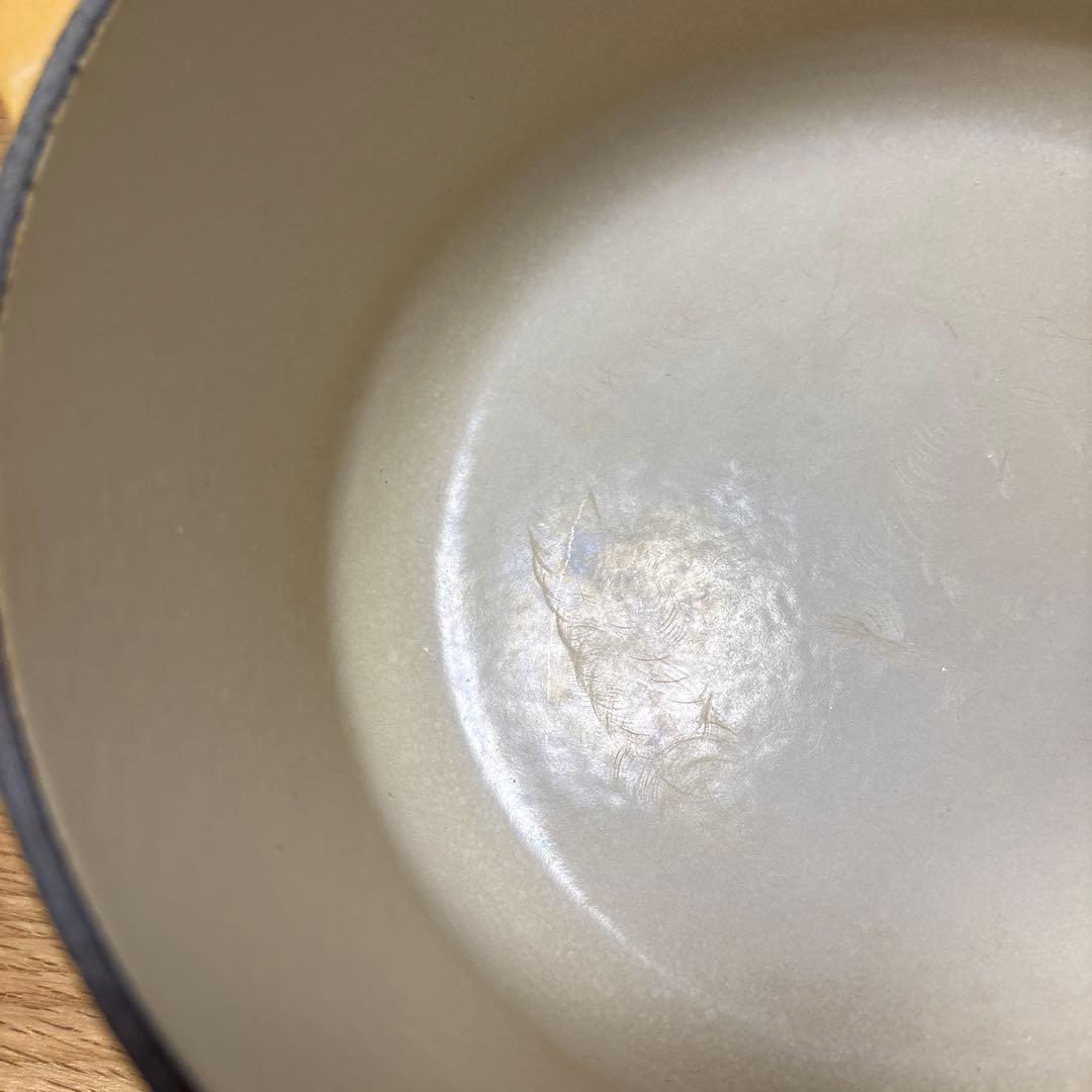 Le Creuset 両手鍋 18cm イエロー