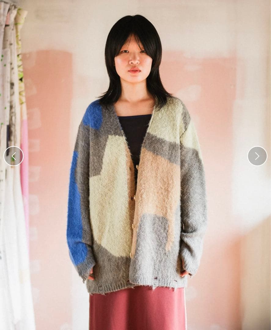 PAMM 生活のニットカーディガン　ラジオ好きのグレー