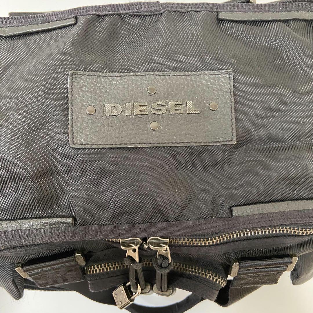 Y2K 2way archive DIESEL ボストンバッグ　大容量　ロゴ金具