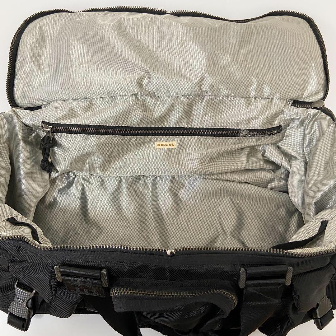 Y2K 2way archive DIESEL ボストンバッグ　大容量　ロゴ金具