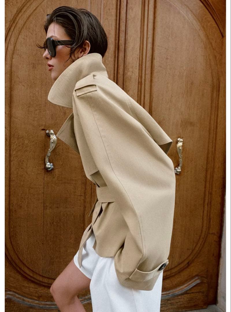 ZARA ショートトレンチコート S