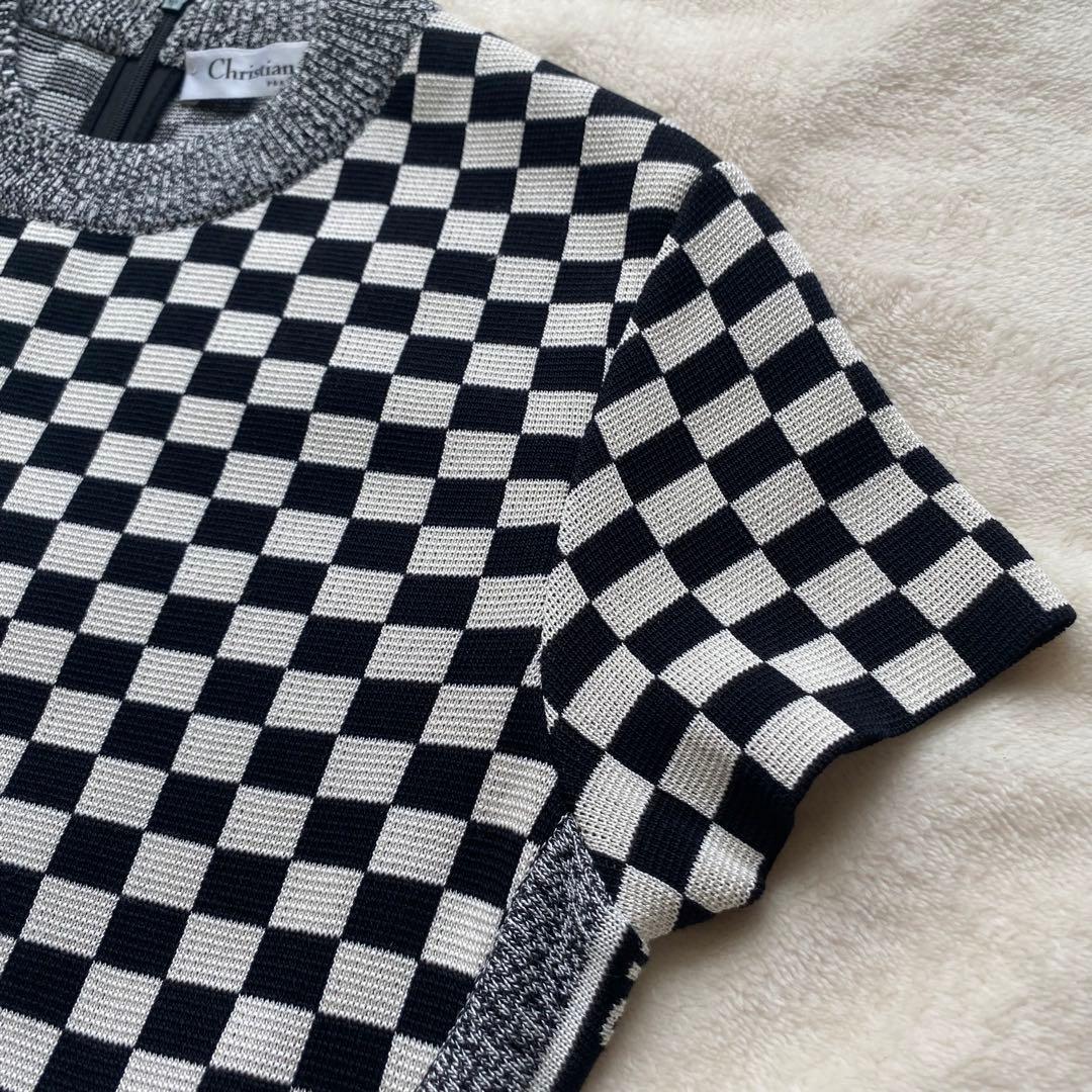Christian Dior チェッカーパターン ワンピース