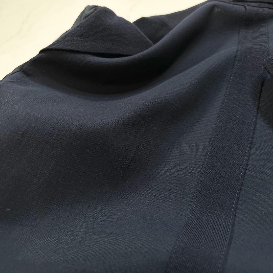 現行◎ラルディーニ LIKNIT アンコンジャケット 純正ブートニエール 紺48
