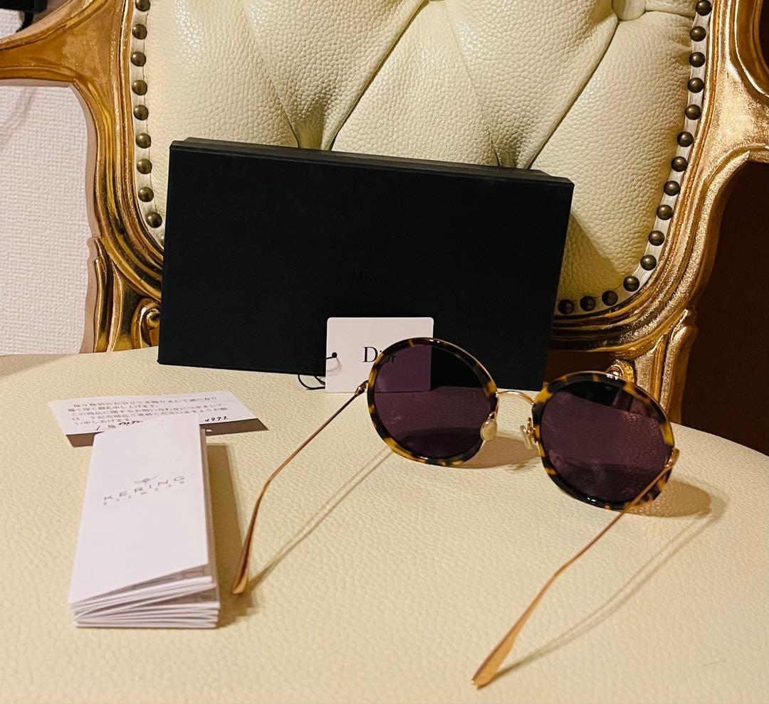 地*夫様 Dior ラウンドサングラス べっ甲柄