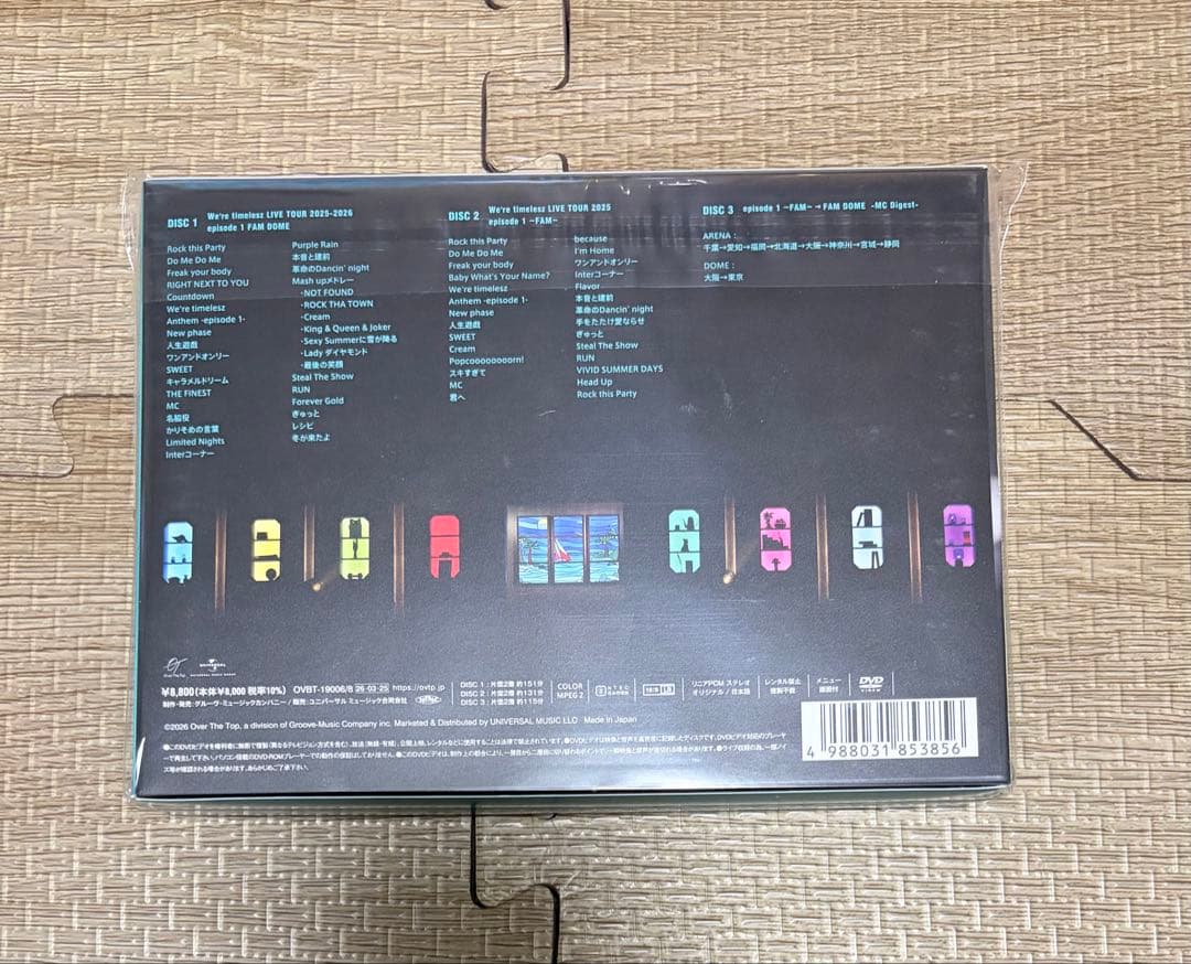 timelesz 2025-2026 FAM DOME 初回限定　DVD 新品