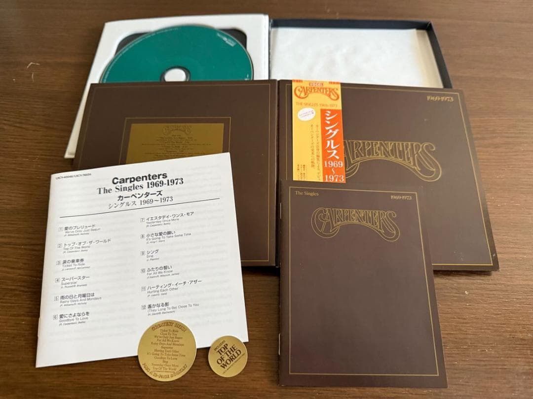 【紙ジャケット】「シングルス 1969～1973」カーペンターズ 日本盤 プラチ