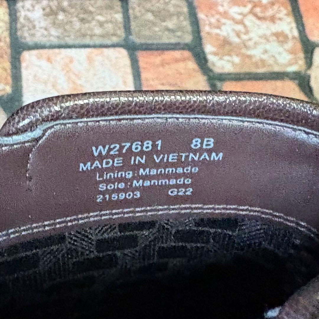 COLE HAAN ショートブーツ レザー　25cm 太ヒール サイドジップ