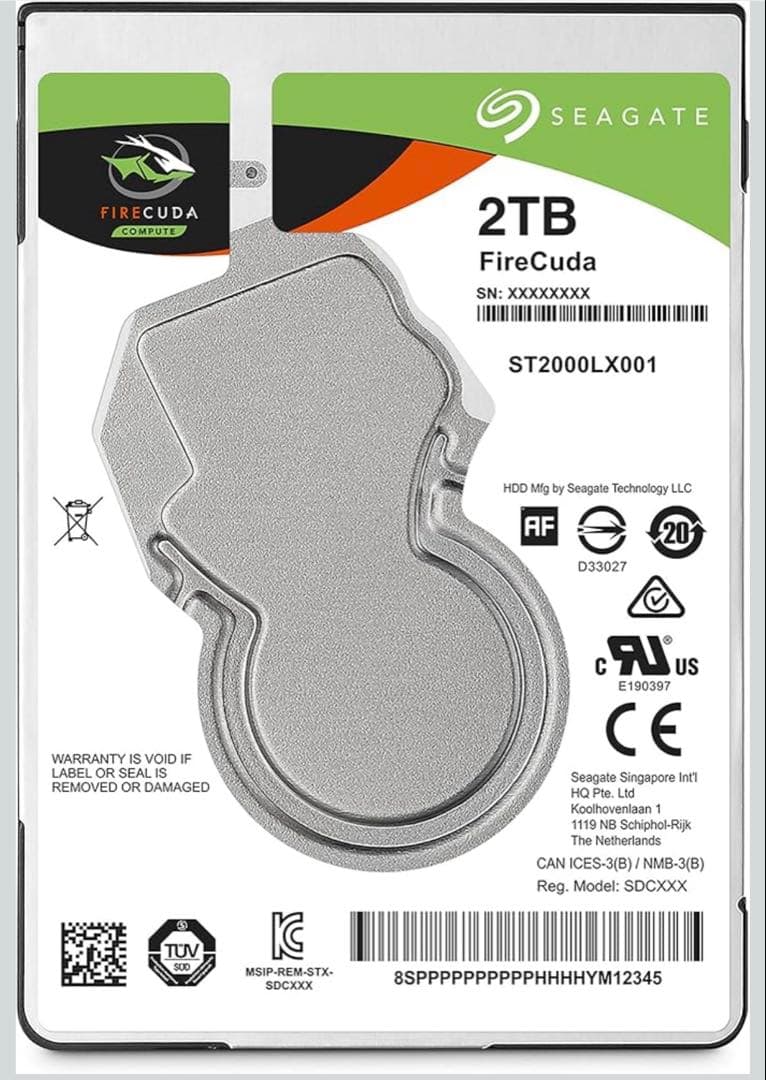 SEAGATE ST2000LX001 SSHD 2TB 未開封品
