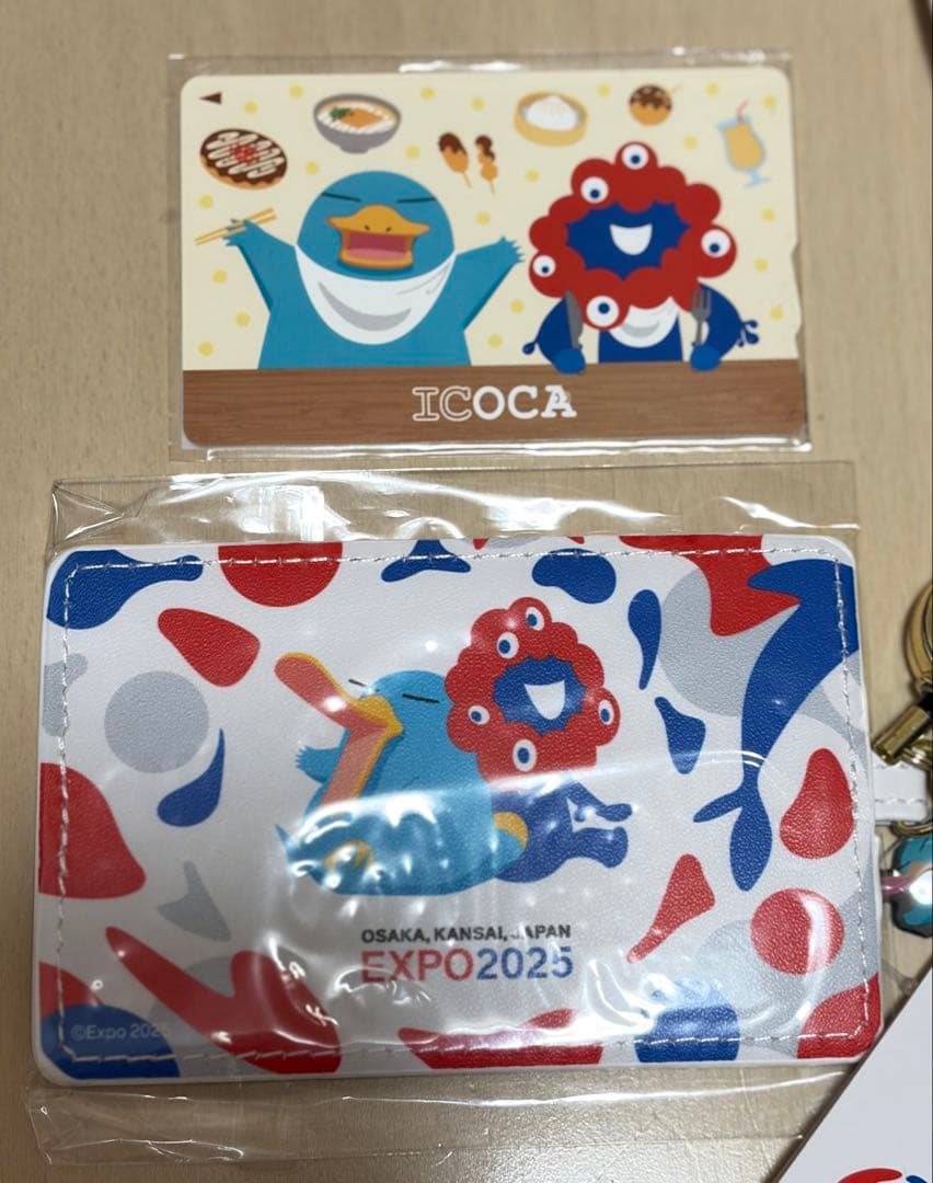 関西万博 JR西日本限定 万博限定デザイン ICOCA オリジナル合皮パスケース