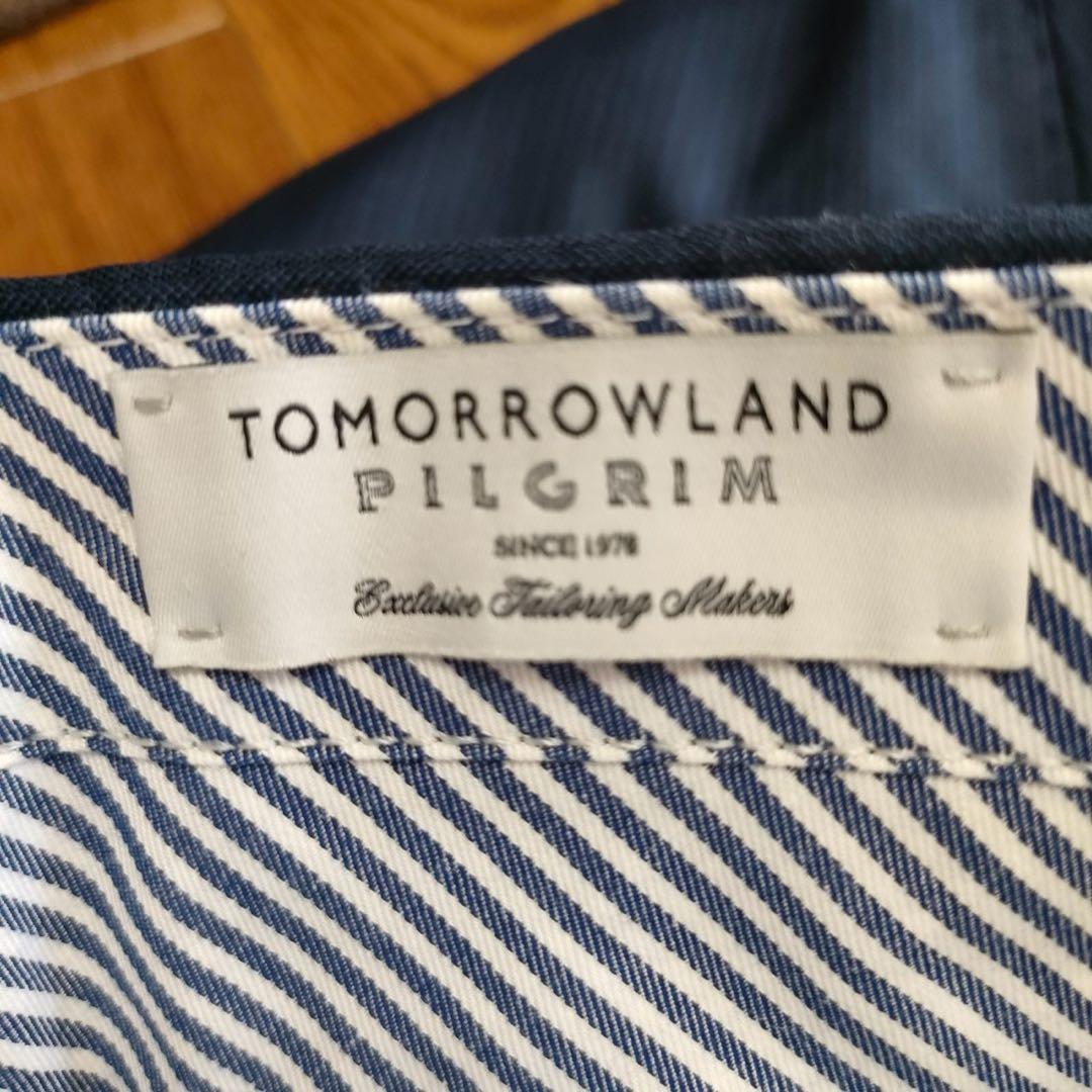 TOMORROWLANDパンツスーツセットアップ　ネイビー　サイズ46