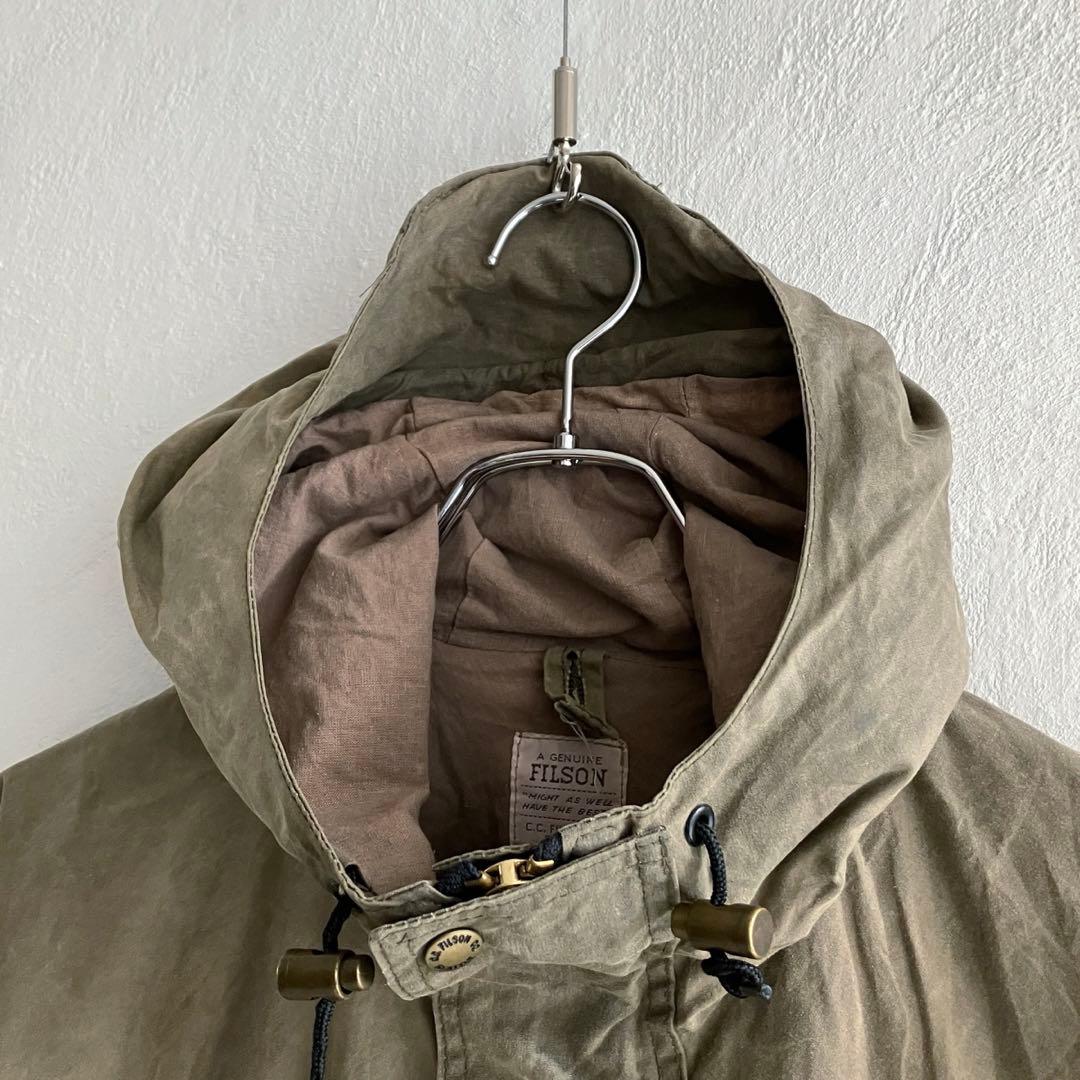 USA製 FILSON オイルドコットン フードジャケット フィルソン
