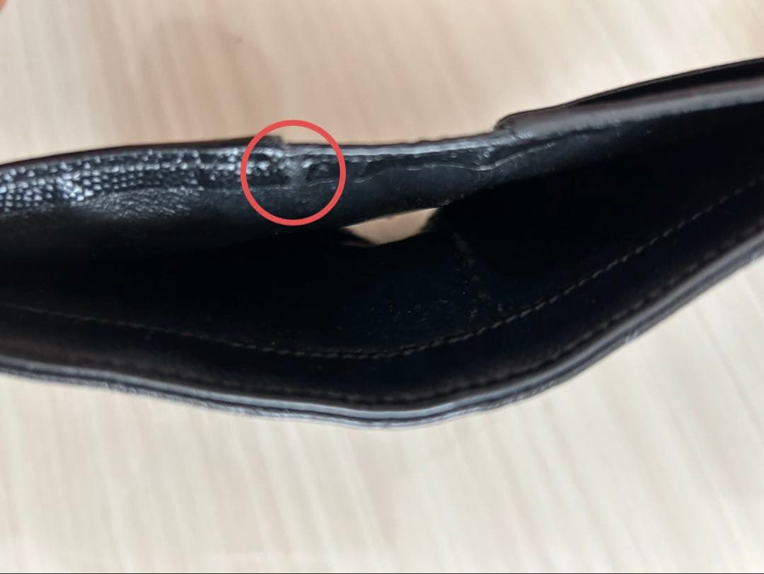 サンローラン SAINT LAURENT ブラック 二つ折り財布