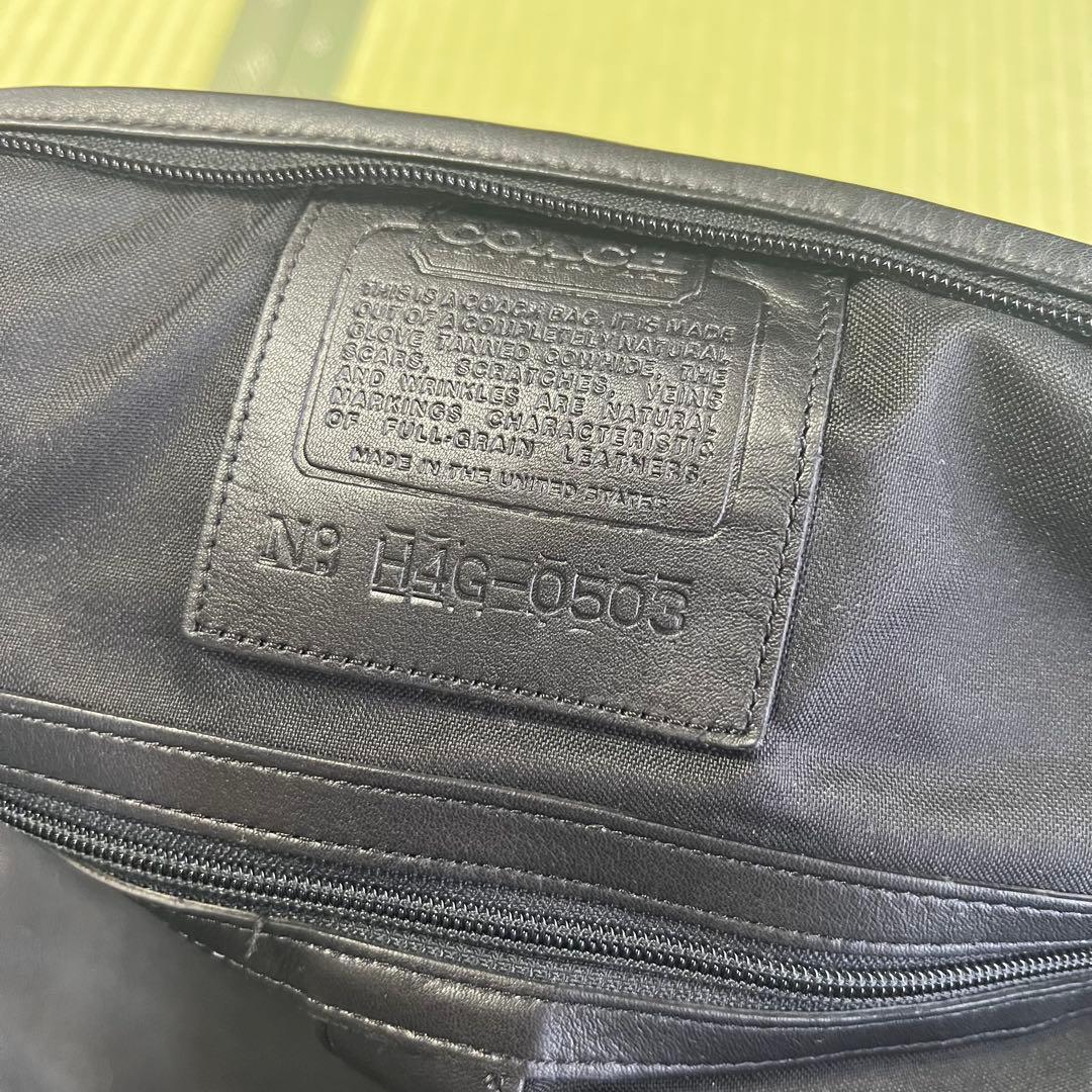 Y*A様 COACH ボストンバッグ　レザー　黒