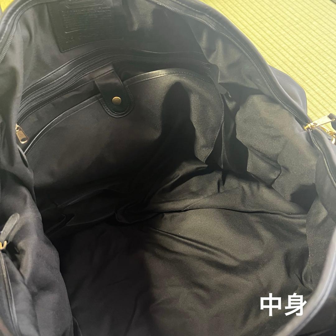 Y*A様 COACH ボストンバッグ　レザー　黒