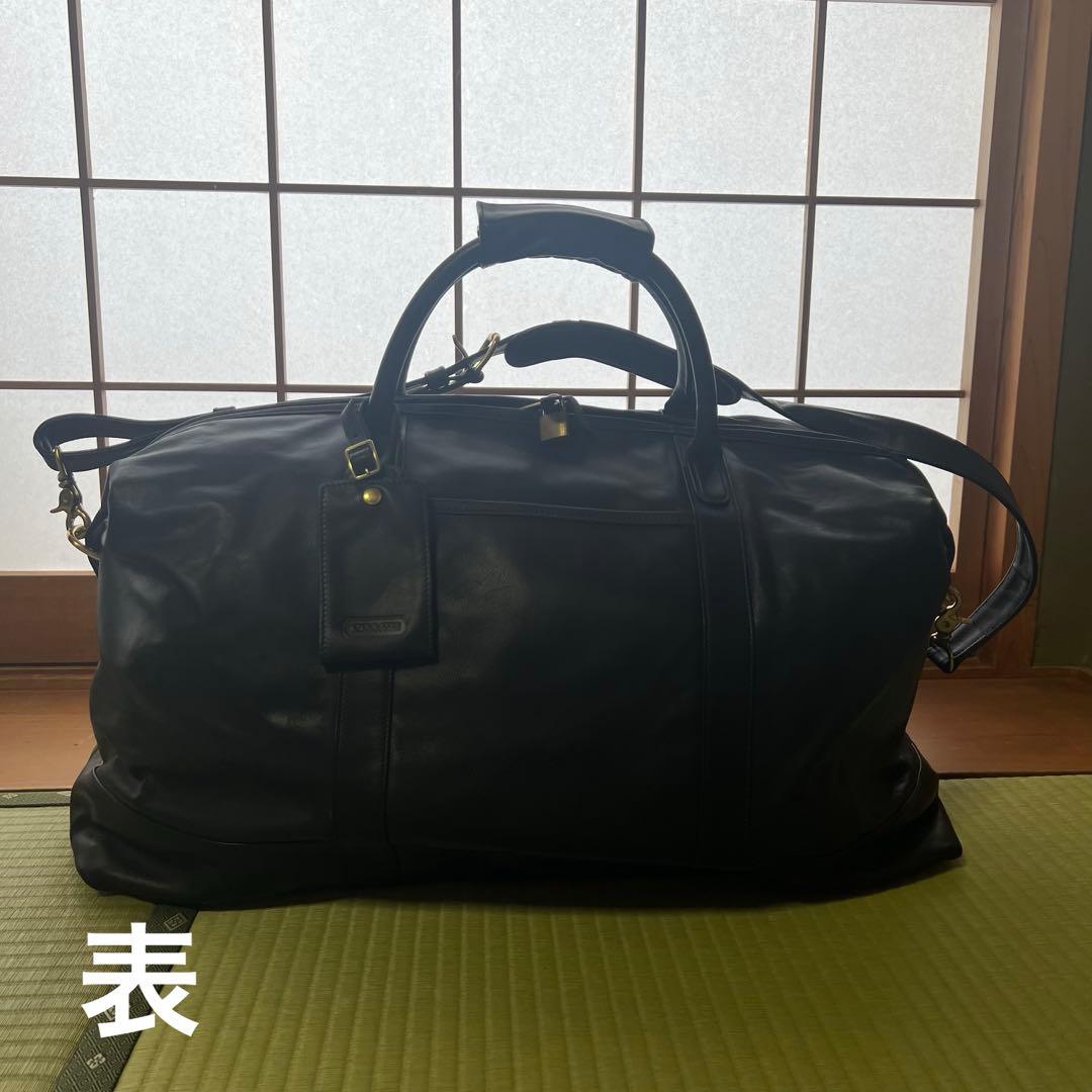 Y*A様 COACH ボストンバッグ　レザー　黒