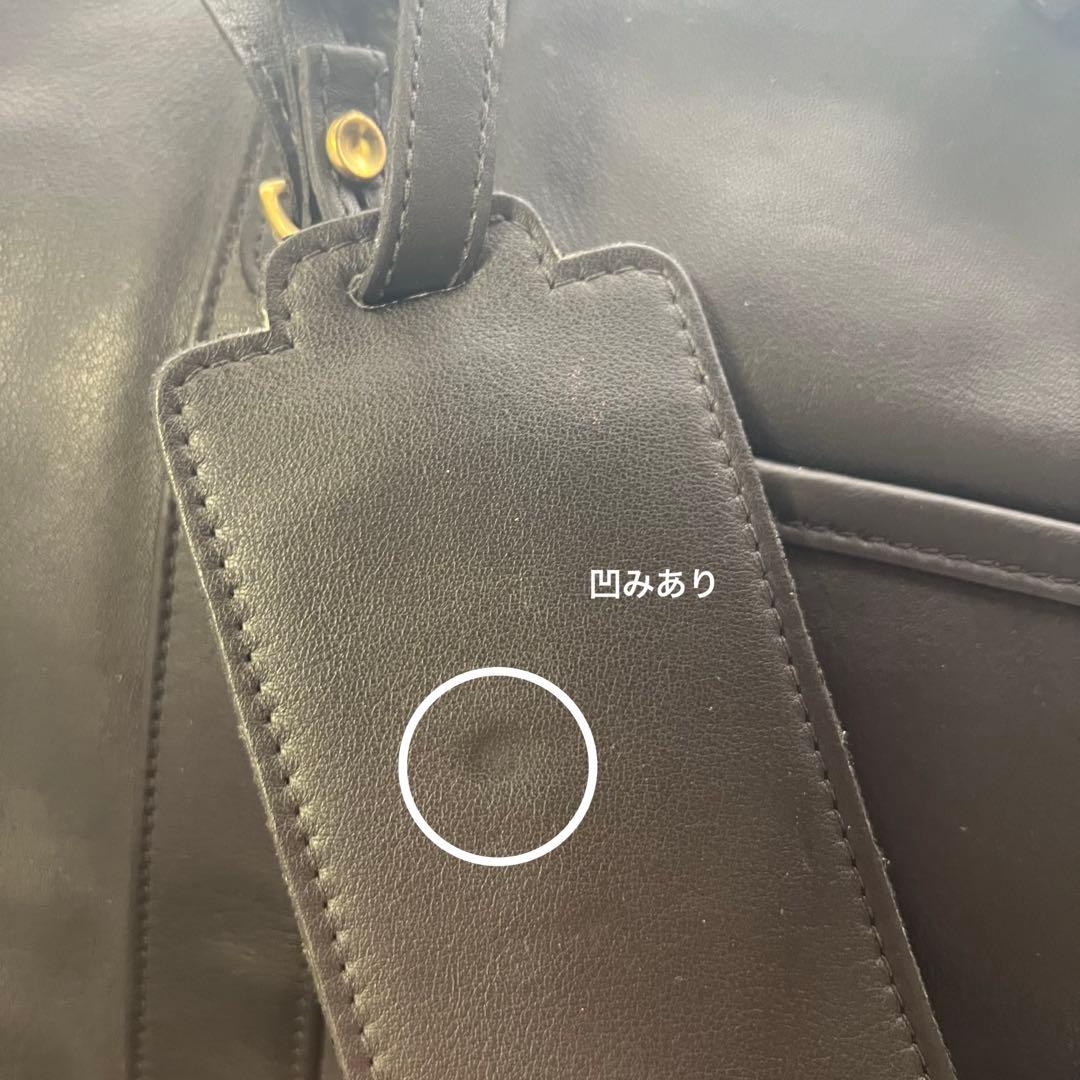 Y*A様 COACH ボストンバッグ　レザー　黒