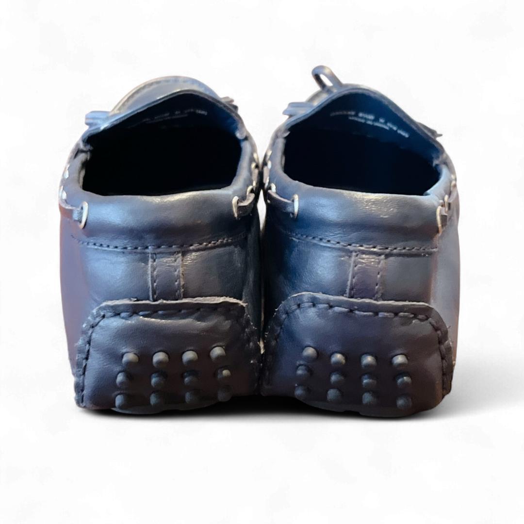 COLE HAAN ドライビングシューズ ネイビー 本革 タッセルローファー
