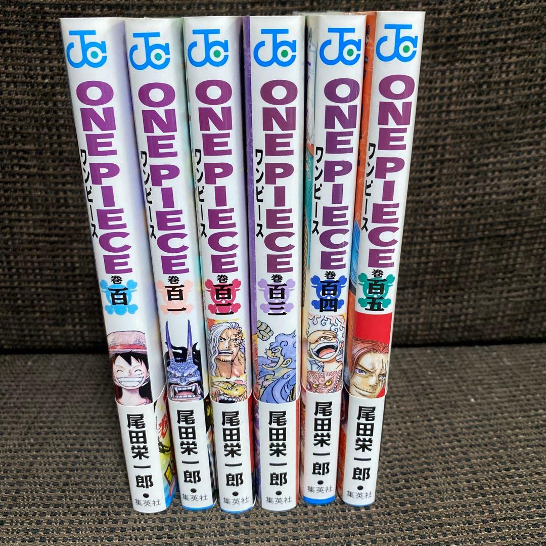 ONE PIECE ワンピース 100巻 - 105巻 初版 帯 チラシ おまけ