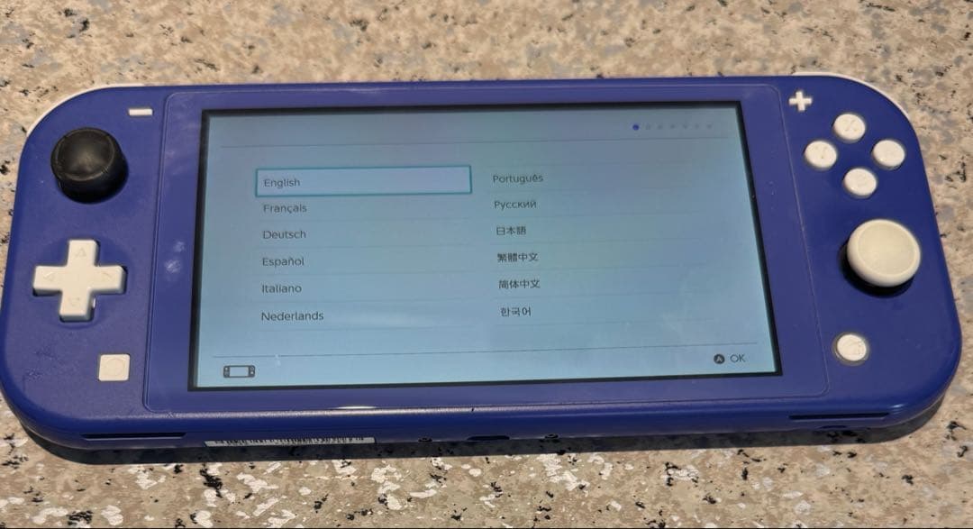 難あり　switch light 本体　ブルー