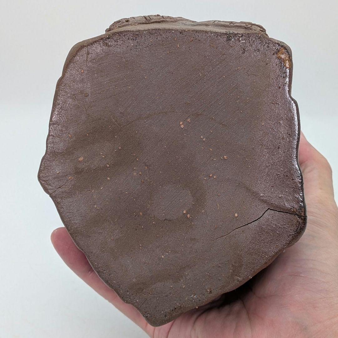 備前焼 桃持ち猿 「雅」銘 申置物 縁起物 サル 陶像 細工物 干支置物 申年