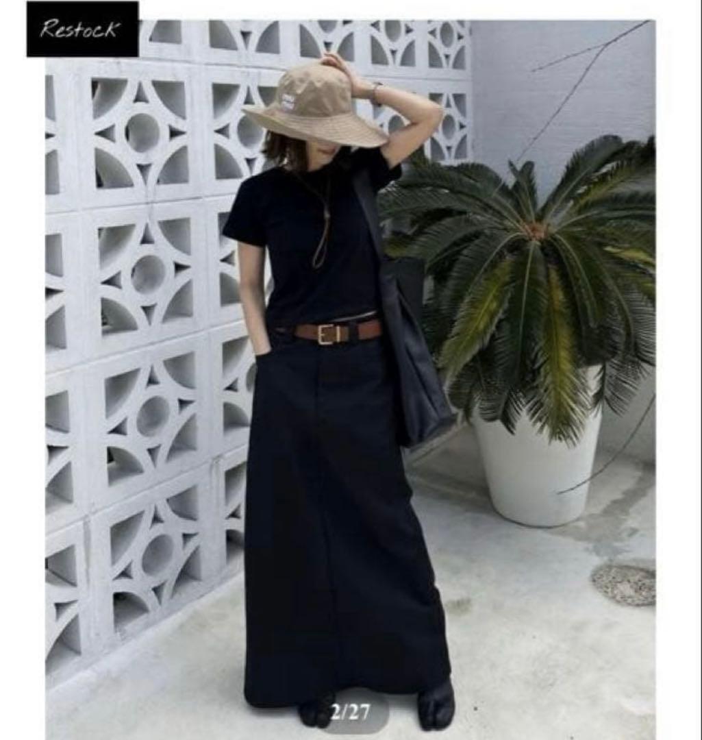 スカート ok.soon maxi skirt black