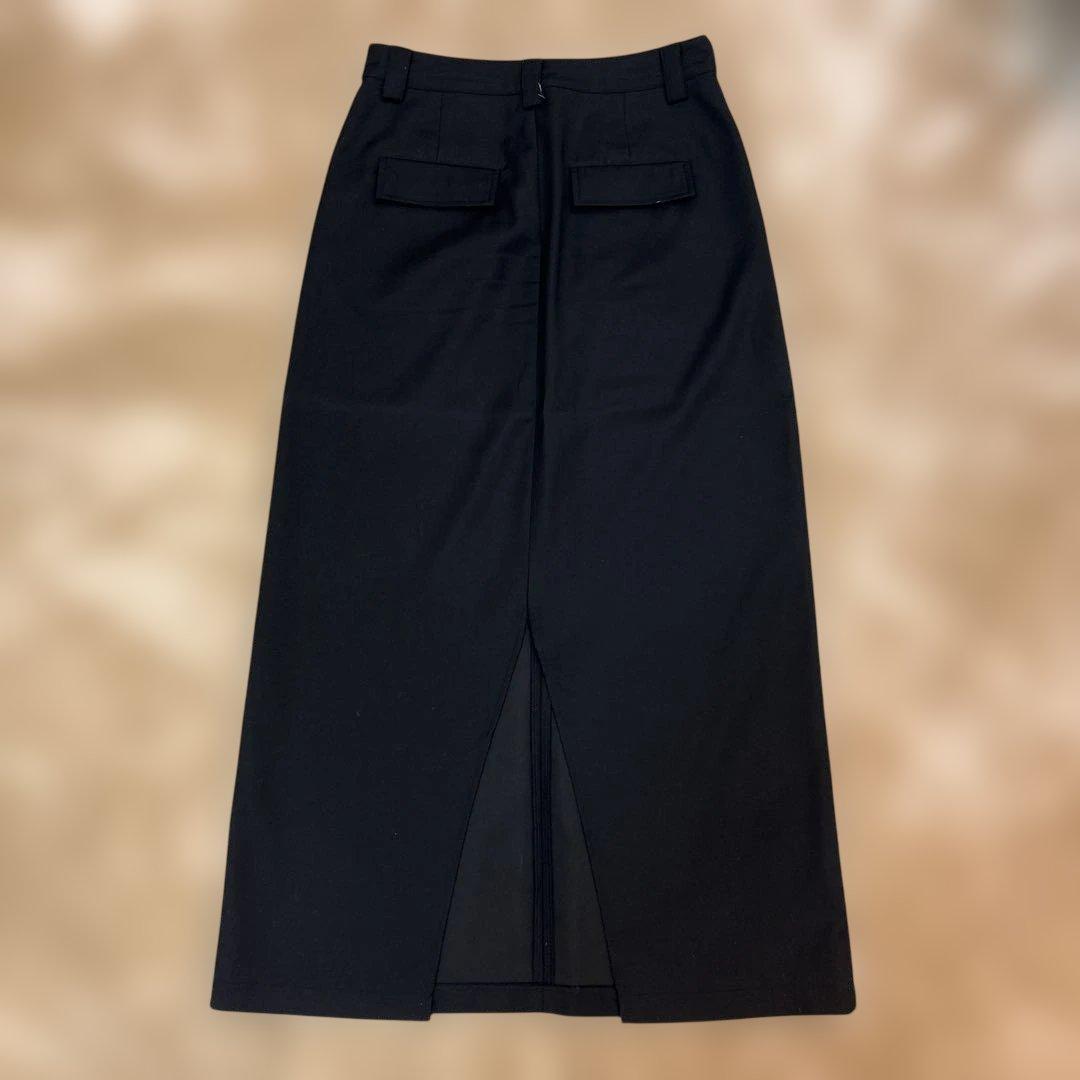 スカート ok.soon maxi skirt black