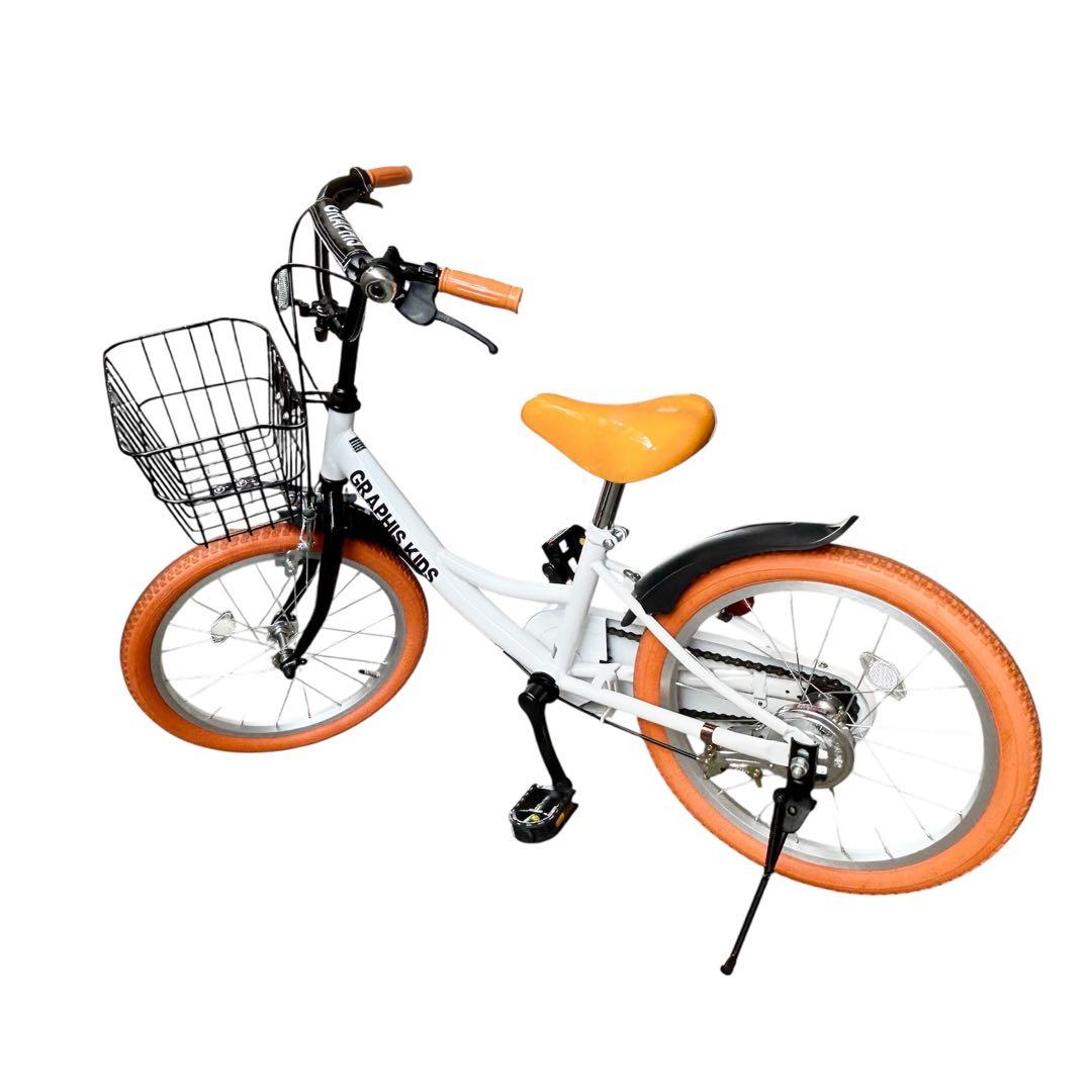 美品　GRAPHIS子供用 自転車 18インチ 補助輪付き　引取限定　東京