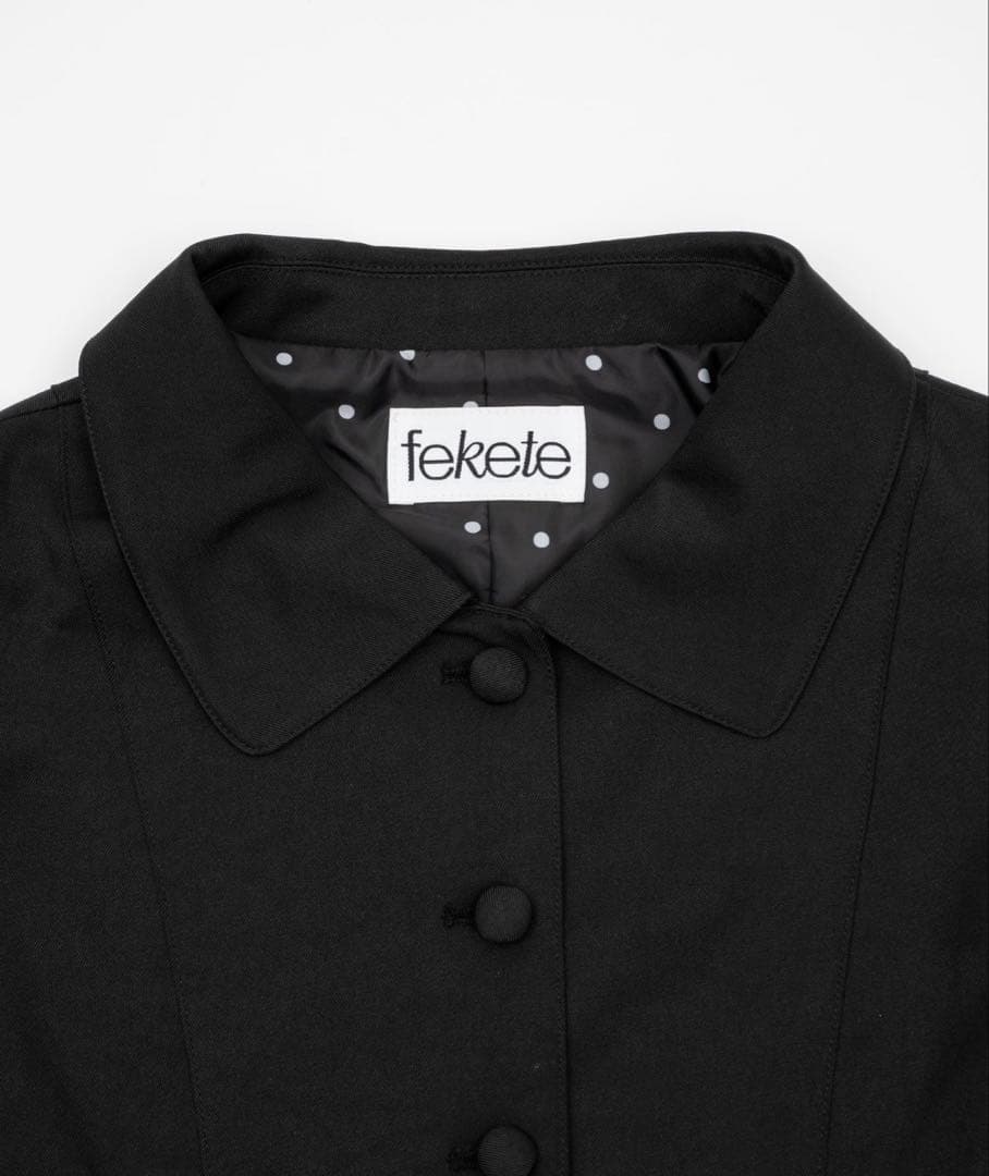 FEKETE ラウンドカラージャケット　L