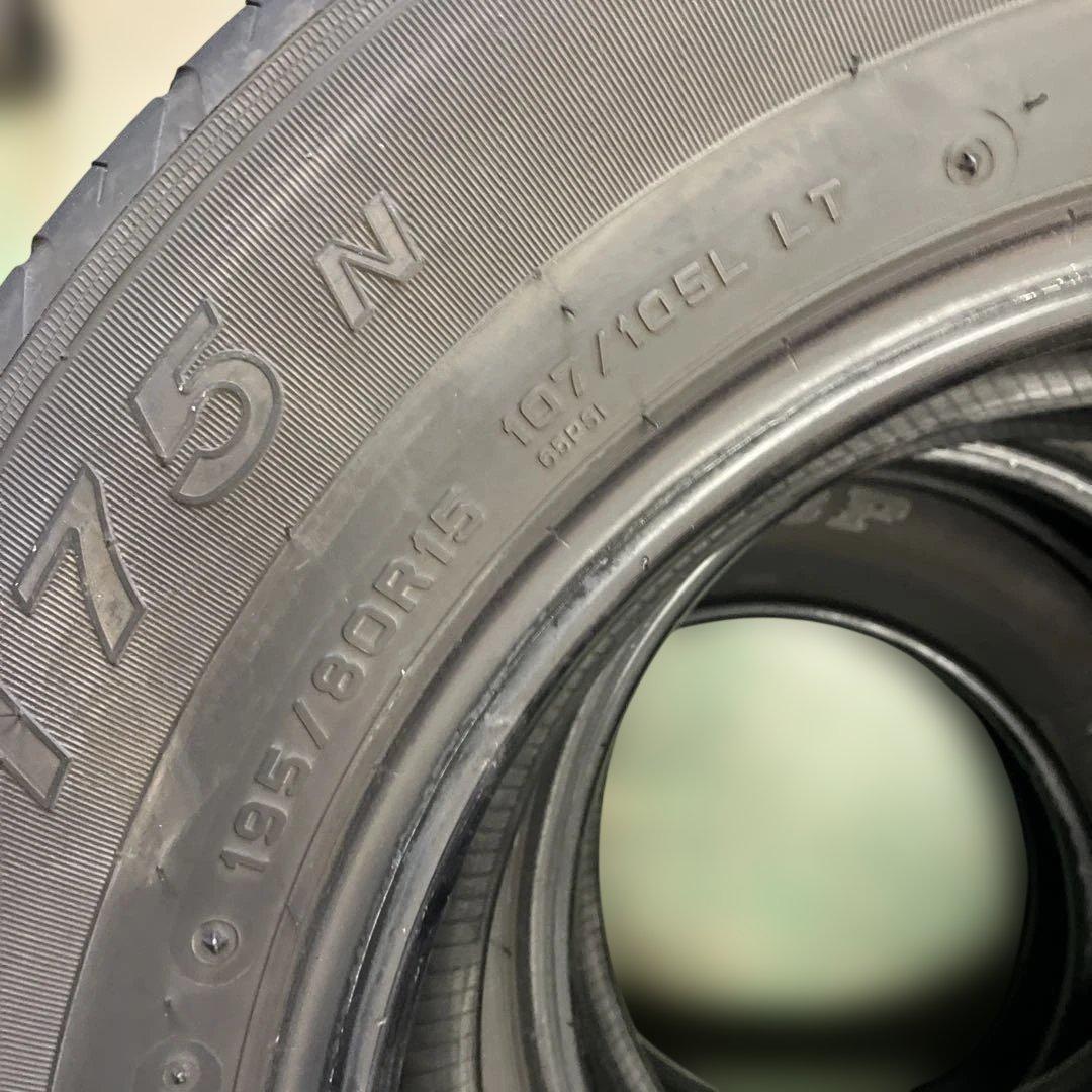 195/80R15 LT 4本セット ダンロップ SP175N ハイエース