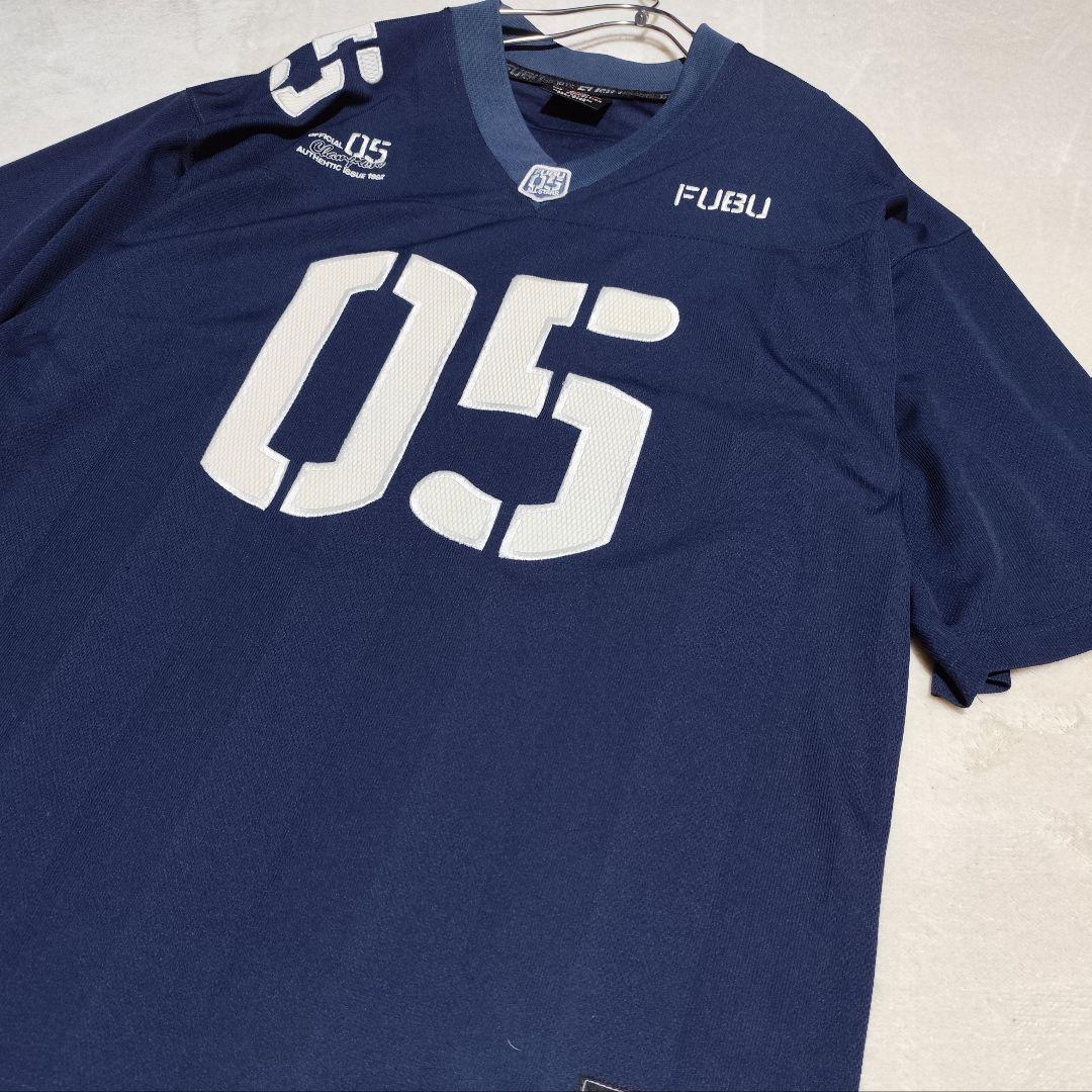 希少【 FUBU 】✦ 90s ビンテージ フブ フットボール ゲーム シャツ