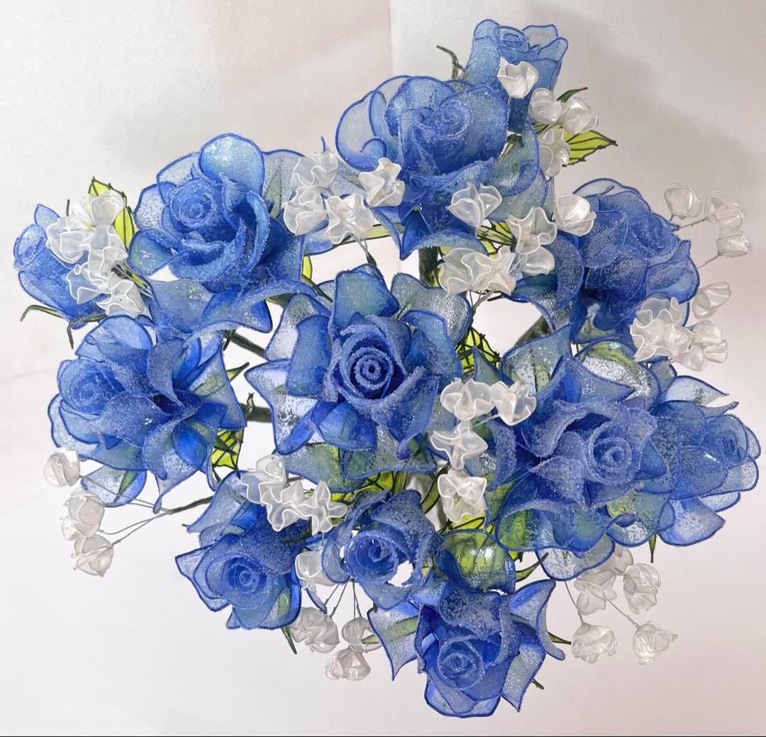 アメリカンフラワー　ディップフラワーNO、161（薔薇・かすみ草）