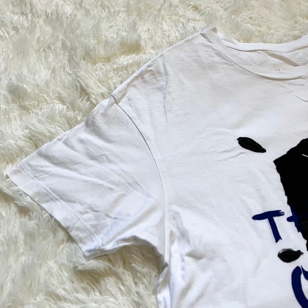 メゾンマルジェラ QUEEN BIG プリントTシャツ ホワイト コットン S