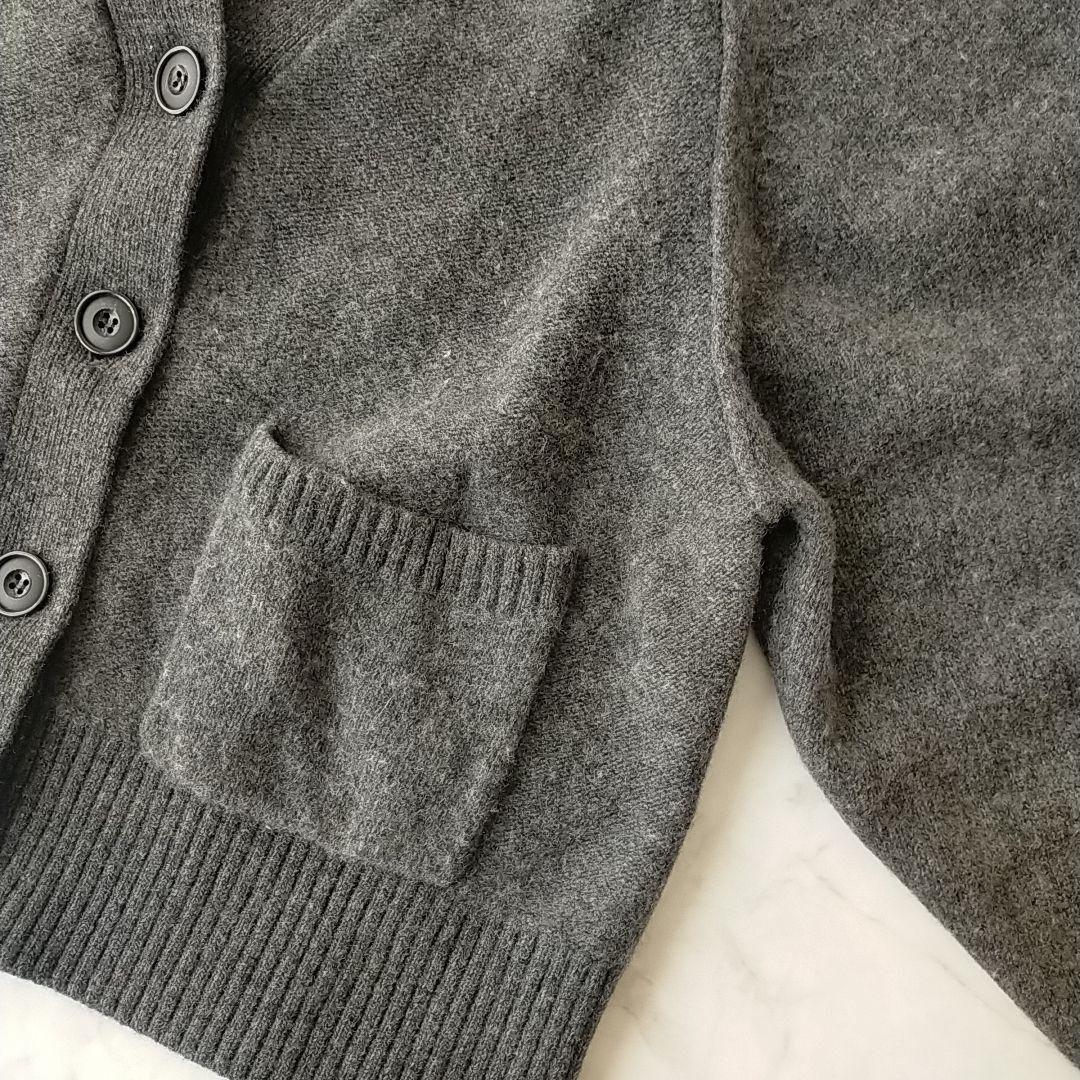 美品　フレームワーク　ショート丈ウールカシミヤカーディガン　Vネック