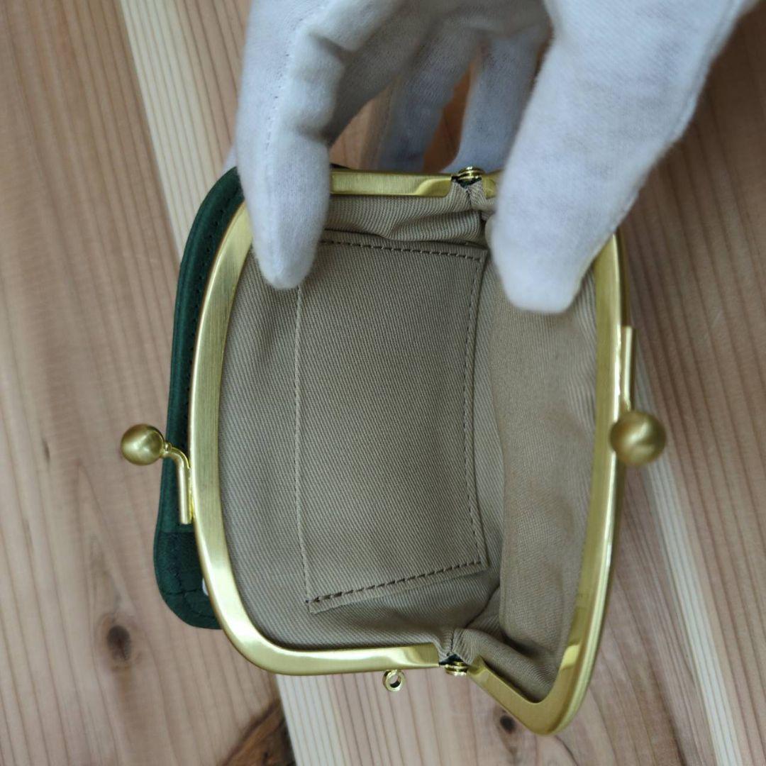 新品　未使用品　ズッケロ 財布 がま口 本革 花 コンパクト 日本製 レディース
