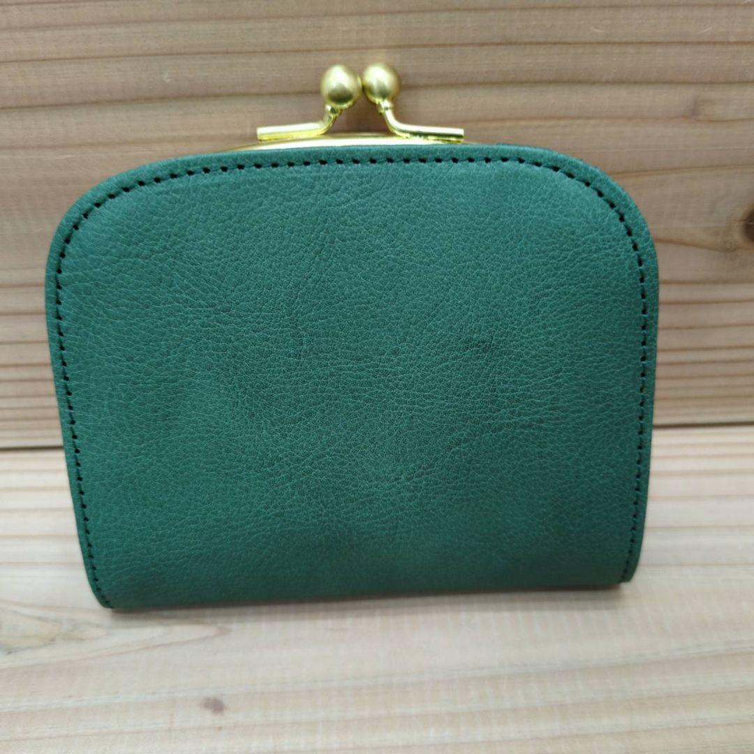 新品　未使用品　ズッケロ 財布 がま口 本革 花 コンパクト 日本製 レディース