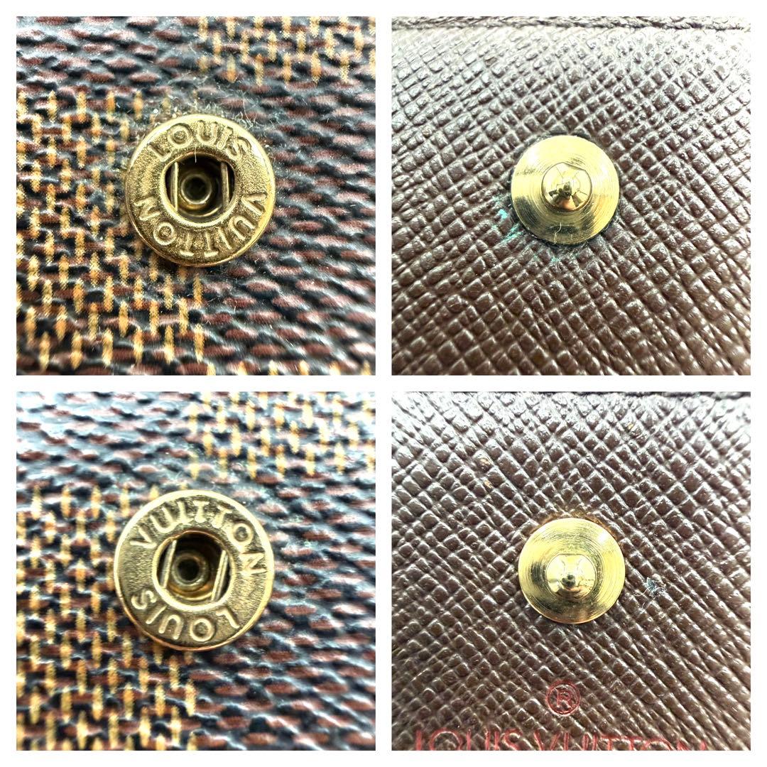 美品　LOUIS VUITTON ダミエ 二つ折り財布　ポルトフォイユ　エリーズ