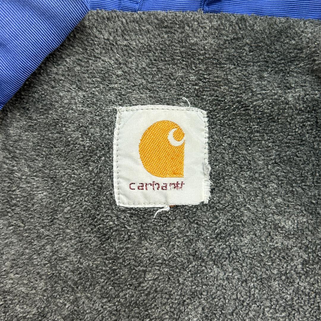 サ*ナ様 Carhartt　ウォームアップジャケット　L　ブルー　無地　古着