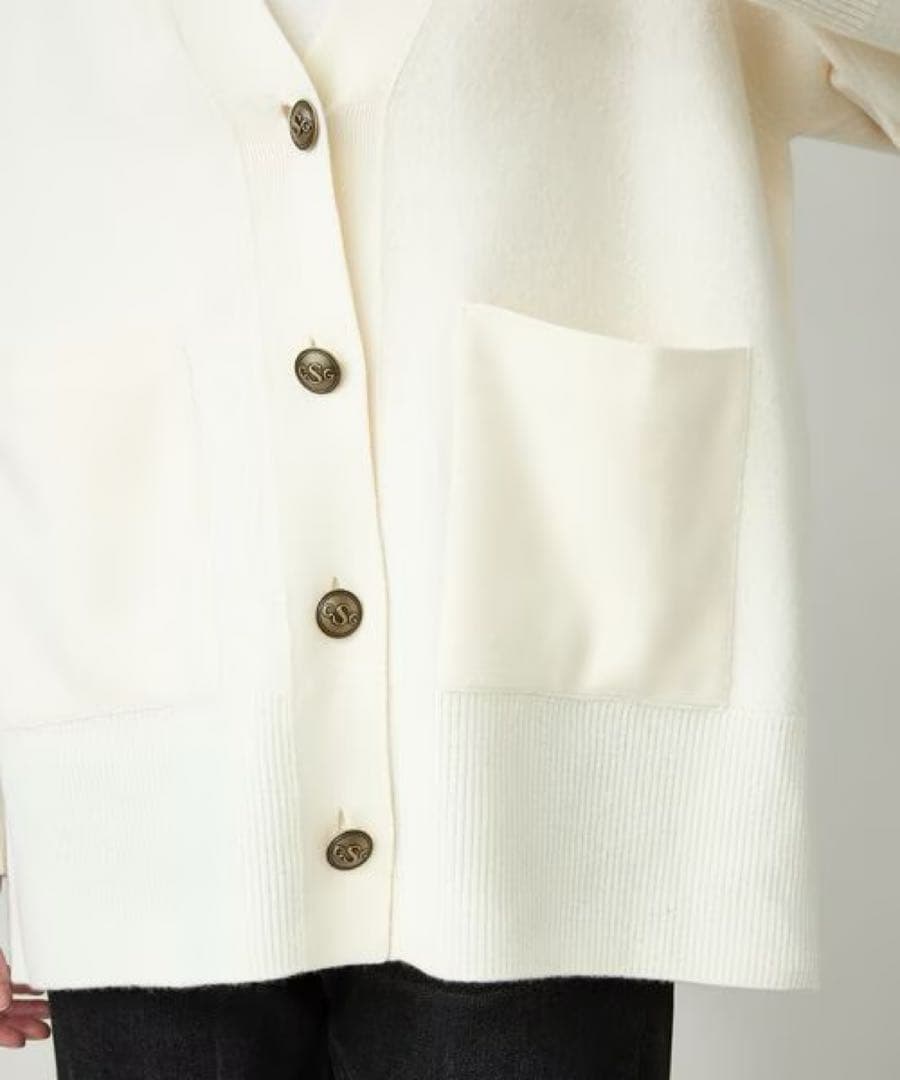 curensology2024FW アッシュクウールカーディガン　キャメル54