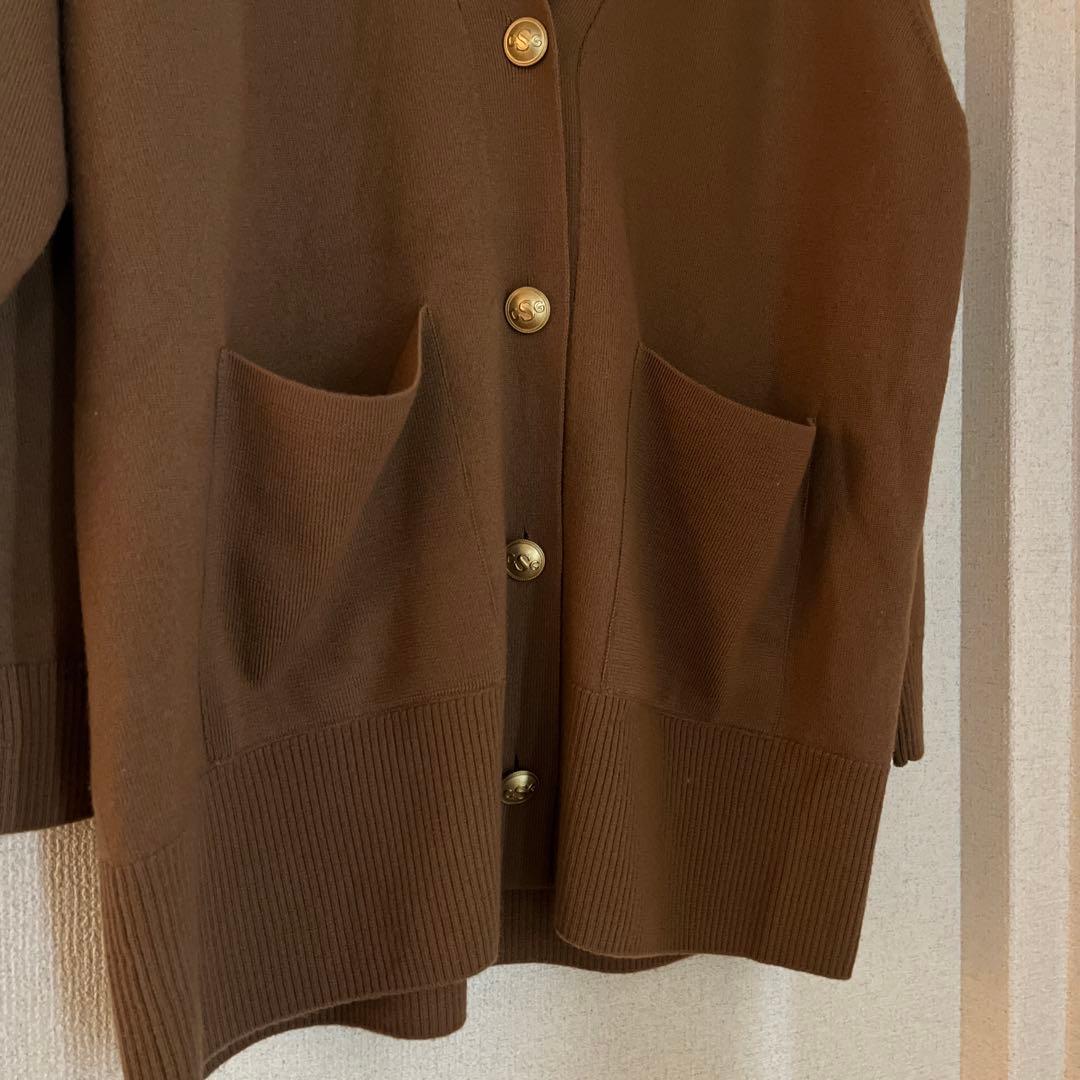 curensology2024FW アッシュクウールカーディガン　キャメル54