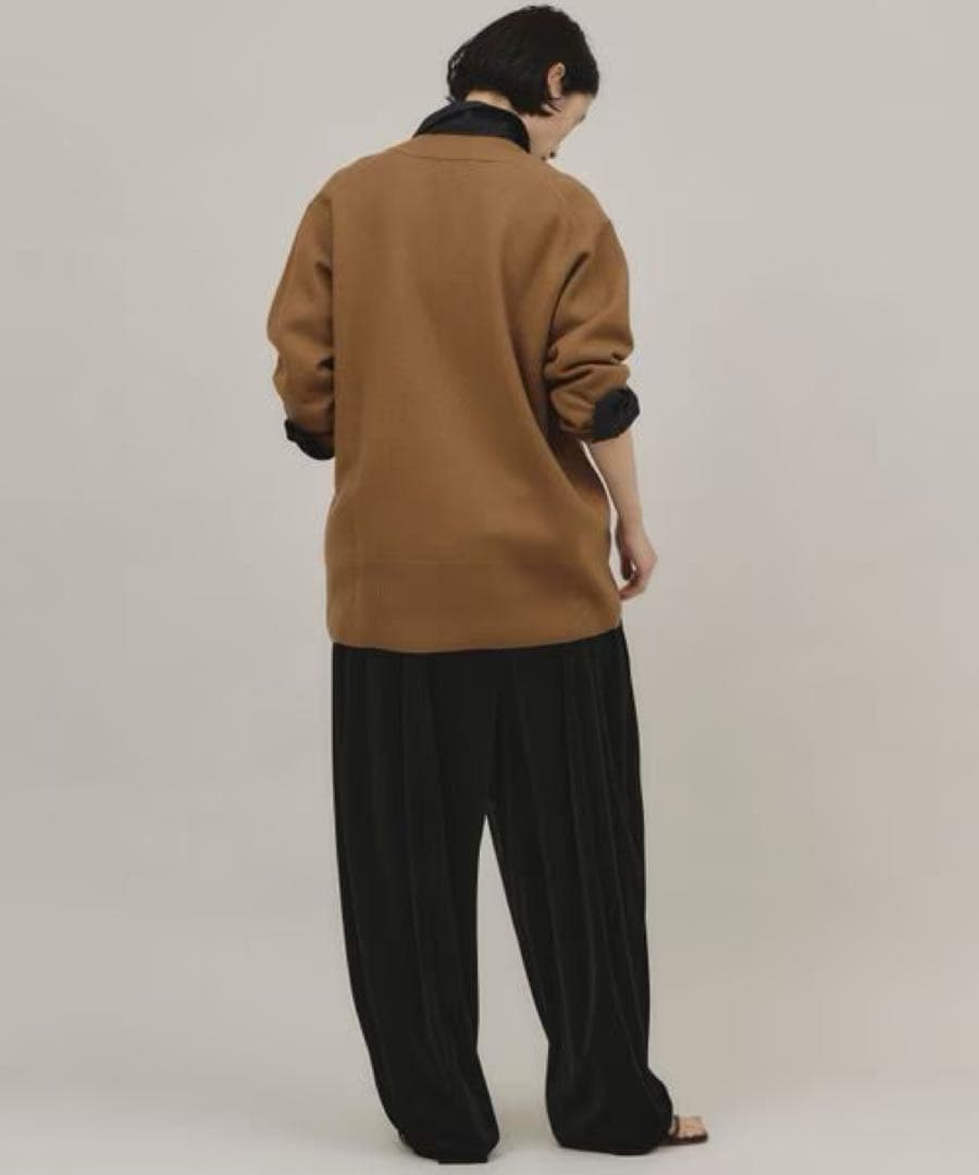 curensology2024FW アッシュクウールカーディガン　キャメル54