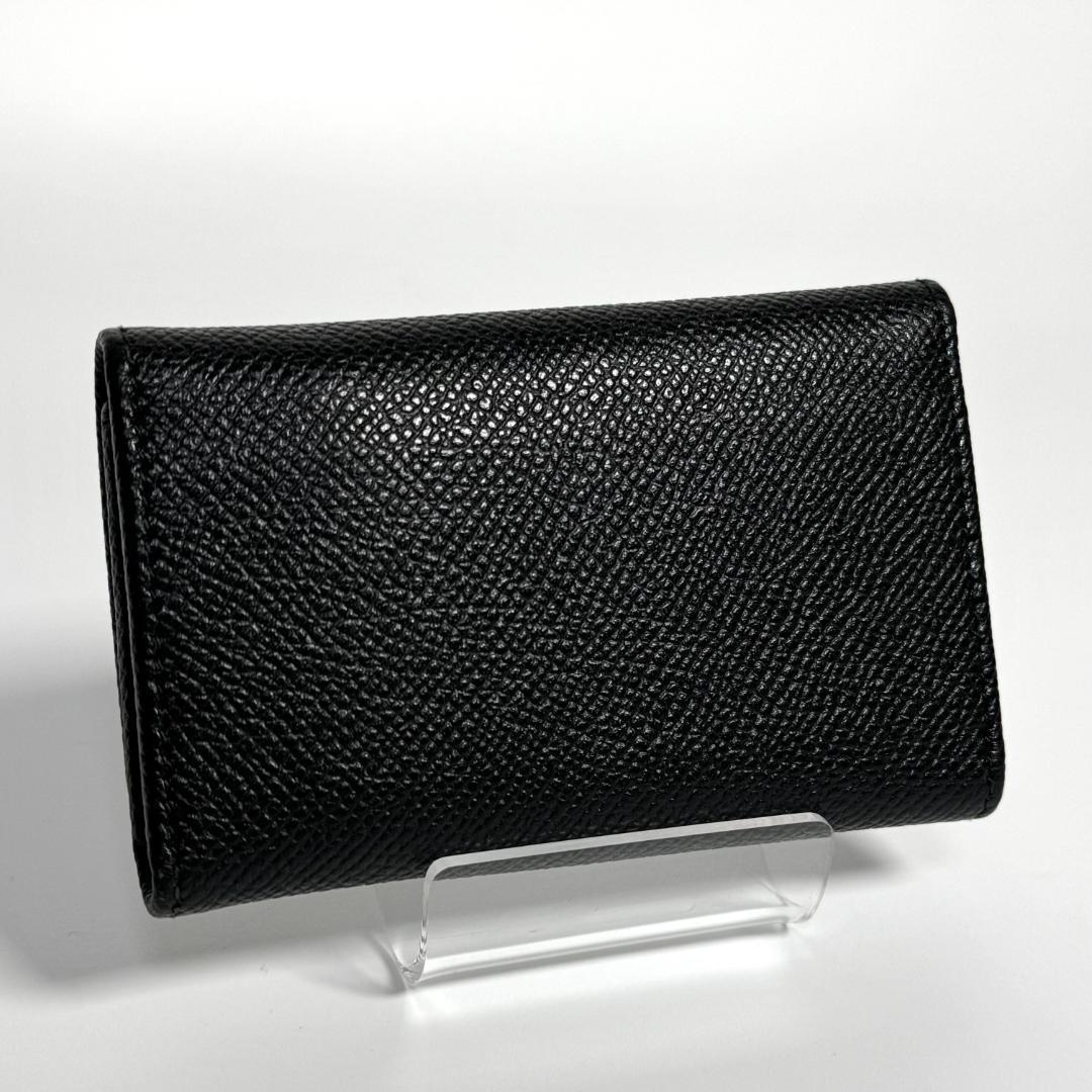 BVLGARI　ブルガリ　ロゴクリップ　キーケース　キーホルダー　レザー　黒