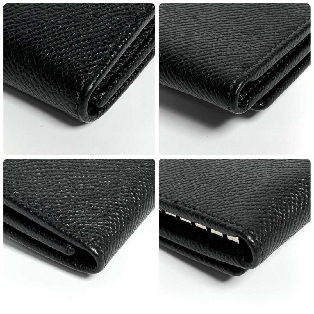 BVLGARI　ブルガリ　ロゴクリップ　キーケース　キーホルダー　レザー　黒