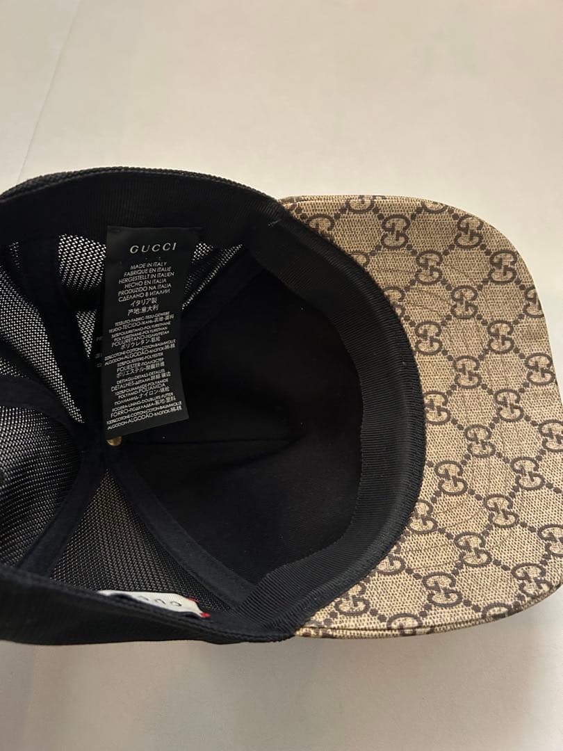 GUCCI トラプリント　キャップ Lサイズ