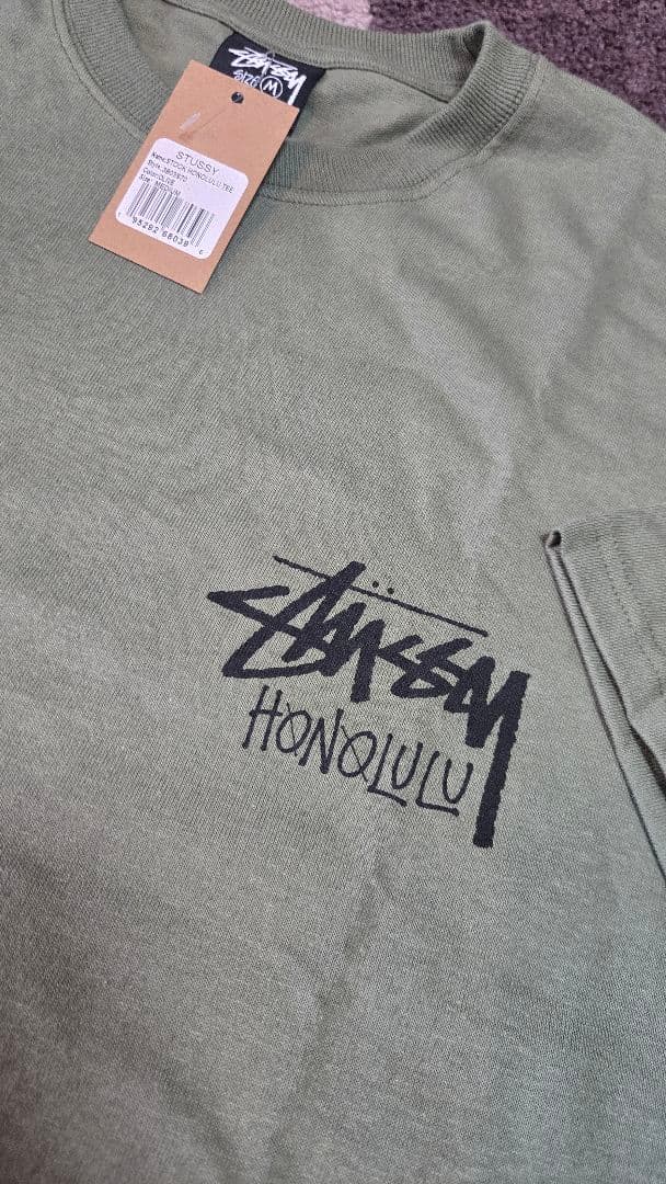 【ホノルル限定】STUSSYステューシー HONOLULU TシャツOLIVE